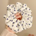 Elastico Grande Floreale Bianco (6#)