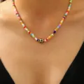 Collier de Perles Colorées Football (4487)