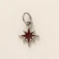 Steel Color Star Burst Charm