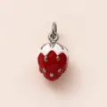 Steel Color Strawberry Charm