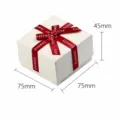 Boîte Cadeau Papillon (7.5x7.5x4.5cm) / Bordeaux