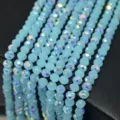 1 Strang ca. 78 Stk / Neues AB Seeblaues Jade (151)