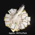 100 Pieces/Pack / Gold Border Item Name Style