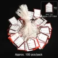 100 Pieces/Pack / Red Border Item Name Style