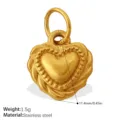 Rope Edge Heart Style (PJ954G) / Gold