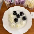 10-Piece Set (In Box) / Black + Cream White