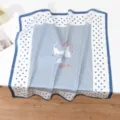 70x70cm / Στυλ Γάτα με Μπλε και Λευκά Πουά (#362)