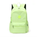 Hellgrüner Nylon-Wanderrucksack mit Frontfach, Seitentaschen und atmungsaktivem Netzrücken - Obstgrün