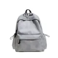Sac à dos gris pour l’école et le voyage, motif étoilé, grande poche avant et poches latérales à cordon - Sac Seul / Gris foncé