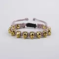 Roze Paars Touw Goud Schedel