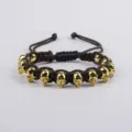 Punk Donker Goud Stijl (4) / Donker Touw Goud Schedel
