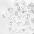 Fan Pendant / 1 Piece (2*1.5cm) / Thick Silver Plated