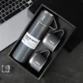 500ml / Coffret 1 Bouteille et 3 Couvercles / Gris