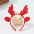 Deer Ears Red Antler Christmas Headband