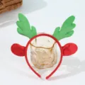 Deer Ears Green Antler Christmas Headband