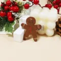 Barrette à Cheveux Bonhomme de Pain d'Épice de Noël à Paillettes