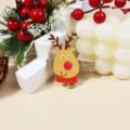 Barrette à Cheveux Forme Renne de Noël à Paillettes Dorées
