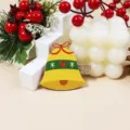 Barrette à Cheveux Cloche de Noël à Paillettes Jaunes