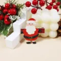 Barrette à Cheveux Père Noël Rouge à Paillettes