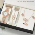 Conjunto de Doble Corazón Oro Rosa / Set de 5 piezas