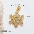 Mehrblättrige Schneeflocke (SMP511030) / Gold