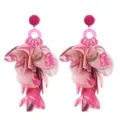 Petal Tassel Style (E-1579) / Rose Red