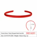 1.0 Fabric Covered Plastic Headband (30014201) / Bright Red