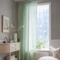 Stile a Tasca per Asta / 150cmx45cm / Tasca per Asta - Verde Traforato Moneta Nappina Verde