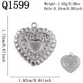 Herz mit Tablett (Q1599) / Silber