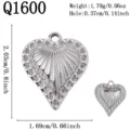 Radiales Texturherz (Q1600) / Silber