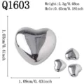 Pralle Herzform (Q1603) / Silber
