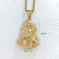 Jesus Head Pendant Set (Style 1) / Gold
