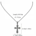 Silver Cross Pendant Necklace