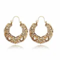 Vintage Antique Gold Heart Hollow Carved Style (7)