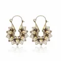 Vintage Antique Gold Petal Geometric Hollow Style (5)