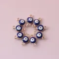 Double Loop Evil Eye Style / Gold