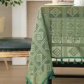 Mantel Cuadrícula Vintage Verde / 140*100cm