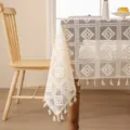 Mantel Cuadrícula Vintage Beige / 140*100cm