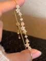Pulsera Flor Pequeña Bling / Dorado