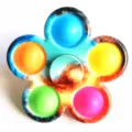8*8*1.3CM / Printed Petal (Galaxy)