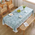 140x200cm / Blue Leaf Lace Edge