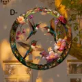 Hummingbird Floral Style / 15x15