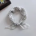 Soft Cotton Semi-Vanishing Polka Dot Paisley Black White