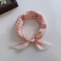 Soft Cotton Semi-Vanishing Polka Dot Paisley Orange