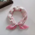 Soft Cotton Flying Flower Peach Red