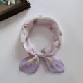 Soft Cotton Flying Flower Purple