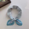 Soft Cotton Diamond Flower Blue