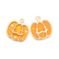 Pumpkin Ghost Pendant (A3-007) / 1 Piece/Pack (20*19mm) / Orange
