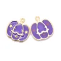 Pumpkin Ghost Pendant (A3-007) / 1 Piece/Pack (20*19mm) / Purple