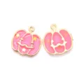 Pumpkin Ghost Pendant (A3-007) / 1 Piece/Pack (20*19mm) / Pink